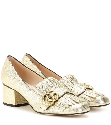 gucci loafer pump